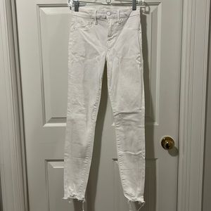 Good American Good Legs High Rise White Skinny Jeans
